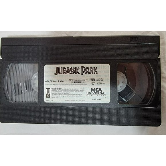 Jurrassic Park VHS Tape Excellent Condition 1993 Color 2 Hours - Picture 3 of 3